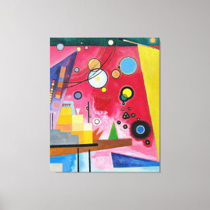 KANDINSKY - KRAFTIG RÖD (Schweres Rot) - 1924 - Canvastryck