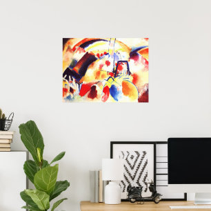 Kandinsky - Landskap med röda fläckar Poster