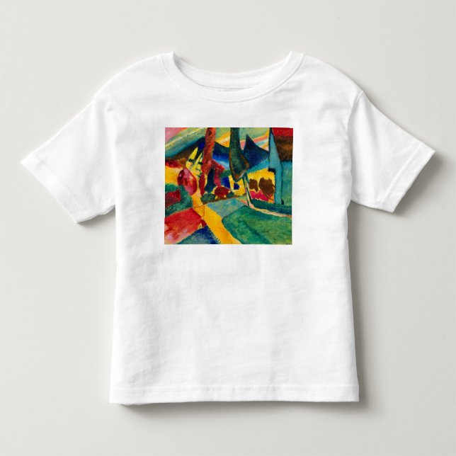 Kandinsky Ligcape med två poppars T Shirt (Framsida)