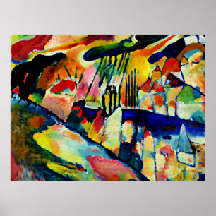 Kandinsky - liggande med regn poster