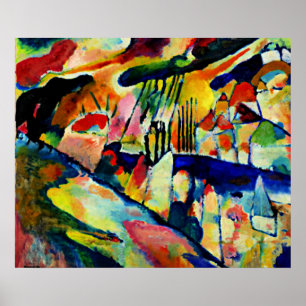 Kandinsky - liggande med regn poster