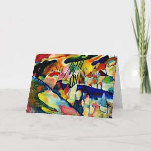 Kandinsky - liggande med regn tack kort