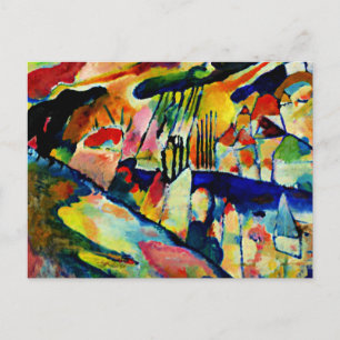 Kandinsky - liggande med regn vykort
