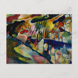 Kandinsky - liggande med regn vykort