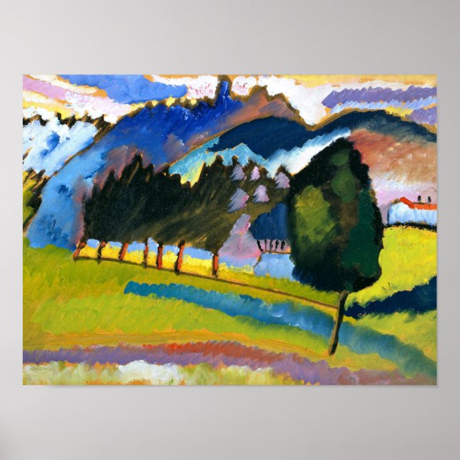 Kandinsky - Liggande med Rolling Backe Poster (Framsidan)