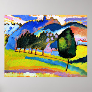 Kandinsky - Liggande med Rolling Backe Poster