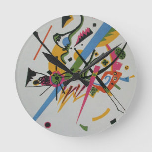 Kandinsky lilla världsKleine bårdar mig Rund Klocka