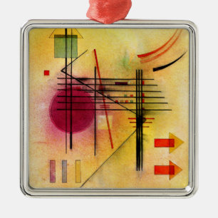 Kandinsky - Livlig, populär abstrakt målning Julgransprydnad Metall