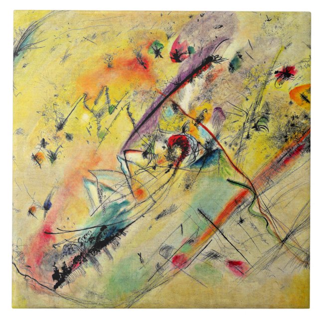 Kandinsky - Ljus Bild, Kakelplatta (Framsidan)