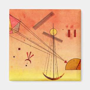 Kandinsky - Ljust Attachment, målning av berömd, Magnet