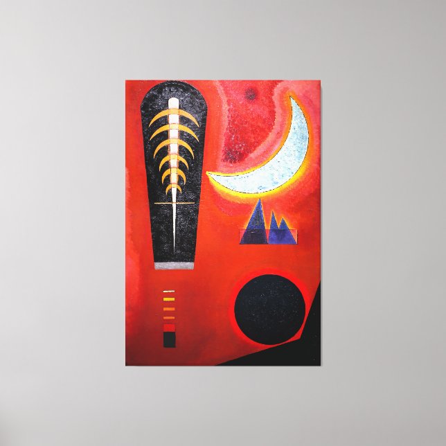 KANDINSKY - LOOSE IN RED (Loses im Rot) - 1925 - Canvastryck (Framsida)