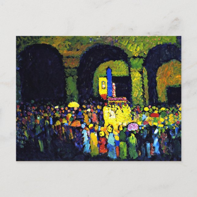 Kandinsky - Ludwigkirche i Murnau Vykort (Framsida)