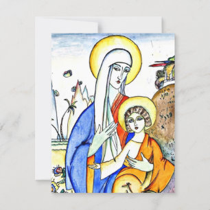 Kandinsky - Madonna och Child, vacker målning Kort