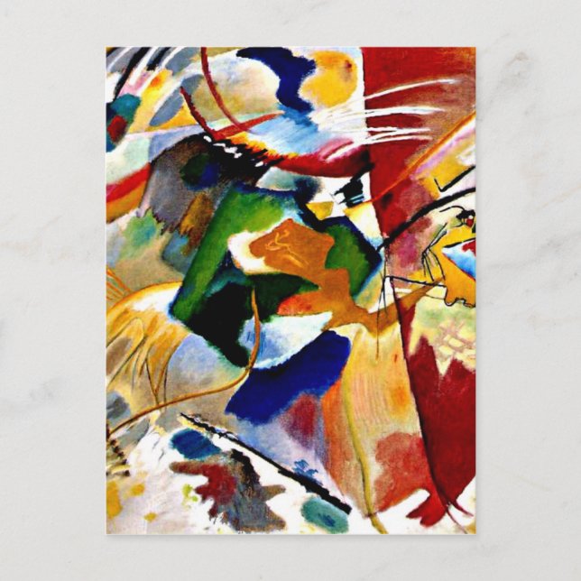 Kandinsky - Måla med Grönt Center   Helg Vykort (Framsida)