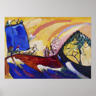 Kandinsky-målning med Troika abstrakt målning Poster