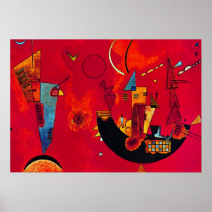 Kandinsky Mit und Gegen Abstrakt Painting Poster