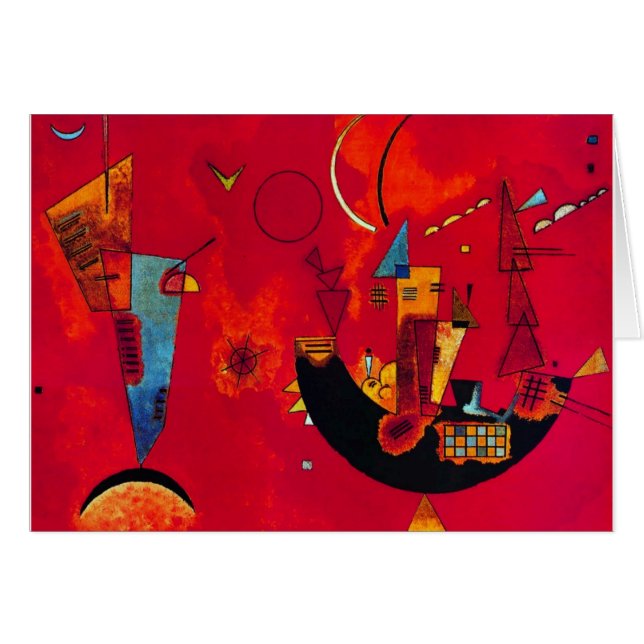 Kandinsky Mit und Gegen Hälsningskort (Framsidan Horizontal)