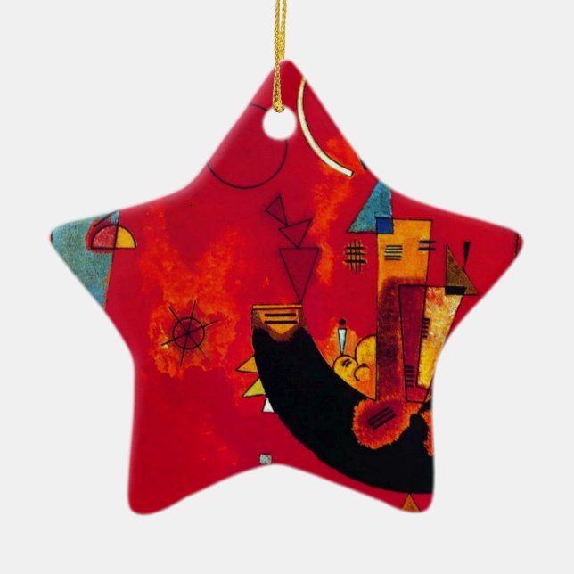 Kandinsky Mit und Gegen Julgransprydnad Keramik (Framsidan)