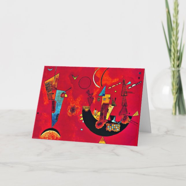 Kandinsky - Mit und Gegen (med och emot) Kort (Framsida)
