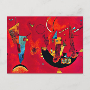 Kandinsky - Mit und Gegen (med och emot) Vykort