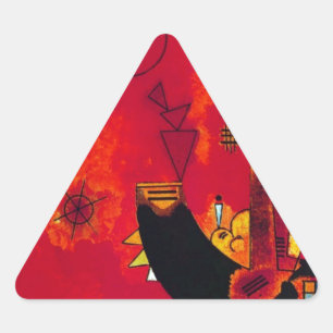 Kandinsky Mit und Gegen Triangelformat Klistermärke