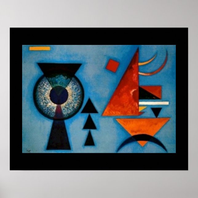 Kandinsky Mjuk Hård Abstrakt Poster (Framsidan)