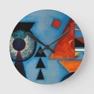 Kandinsky mjuk hård abstrakt rund klocka