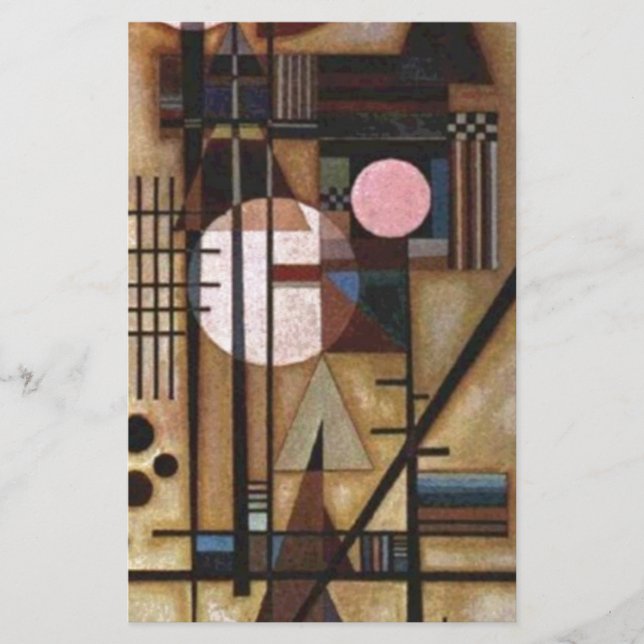 Kandinsky Mjukad Konstruktion Brevpapper (Framsida)