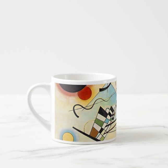 Kandinsky Modern Absract Expressionist Artwork Espressomugg (Vänster)