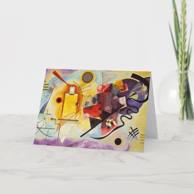 Kandinsky Modern Absract Expressionist Artwork Kort (Framsida)