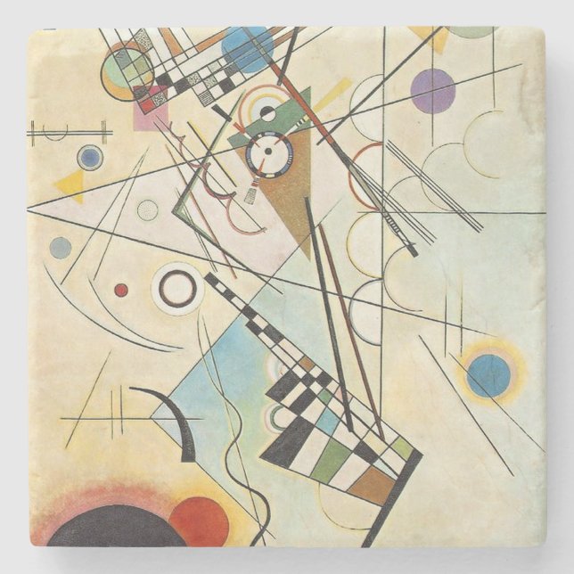 Kandinsky Modern Absract Expressionist Artwork Stenunderlägg (Framsidan)