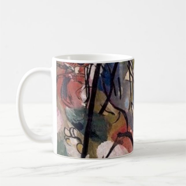 Kandinsky Modern Abstrakt Colorful Artwork Kaffemugg (Vänster)