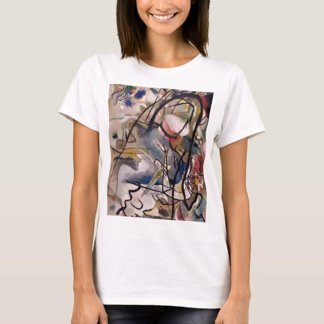 Kandinsky Modern Abstrakt Colorful Artwork T Shirt (Framsida)