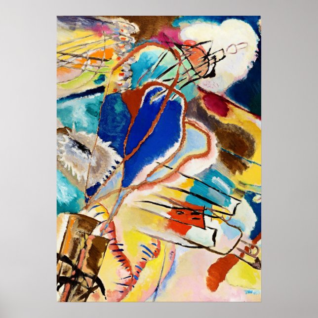 Kandinsky Modern Abstrakt Konst Konstverk Poster (Framsidan)