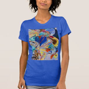 Kandinsky Modern Abstrakt Painting Art Royal Blue T Shirt
