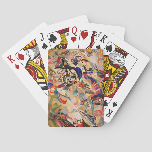 Kandinsky Modern Abstrakt Painting Artwork Casinokort (Baksidan)