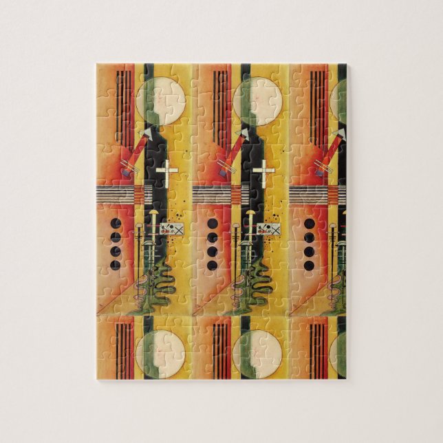 Kandinsky Modern Abstrakt Painting Artwork Pussel (Vertikal)