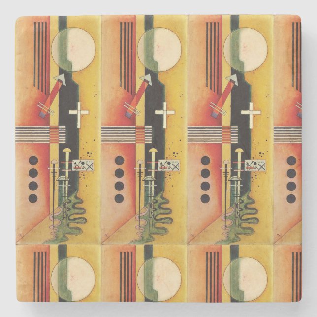 Kandinsky Modern Abstrakt Painting Artwork Stenunderlägg (Framsidan)