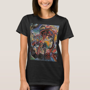 Kandinsky Moskva I Cityscape Abstrakt Black T Shirt