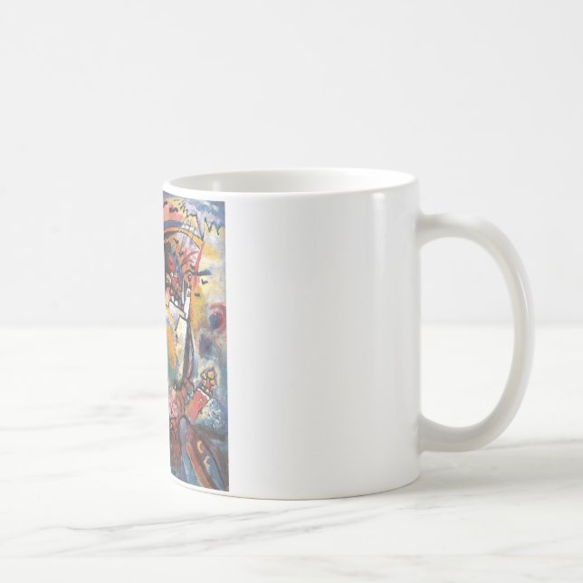 Kandinsky Moskva I Cityscape Abstrakt Painting Kaffemugg (Höger)