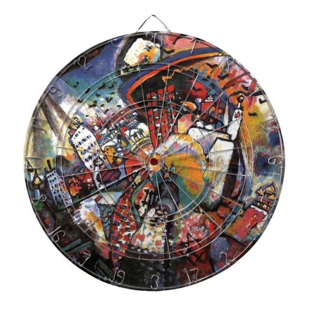 Kandinsky Moskva I Cityscape Abstrakt Painting Piltavla (Framsidan)