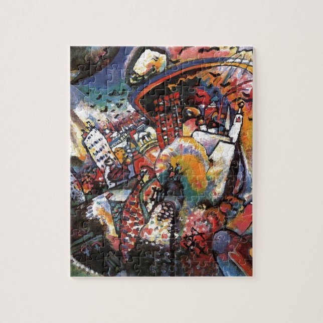 Kandinsky Moskva I Cityscape Abstrakt Painting Pussel (Vertikal)