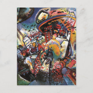 Kandinsky Moskva I Cityscape Abstrakt Painting Vykort