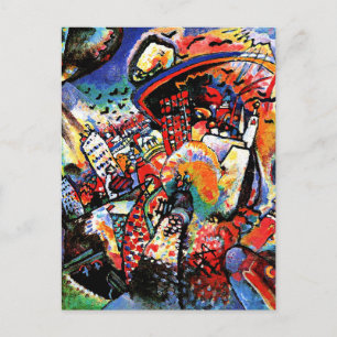 Kandinsky - Moskva I, färgrik stadsbild Vykort