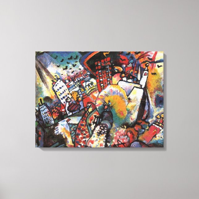 Kandinsky Moskva I Konsert Abstrakt Painting Canvastryck (Framsida)
