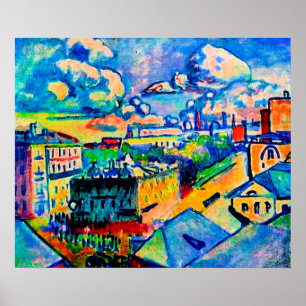 Kandinsky - Moskva, Zubovskaya Square, Studie Poster