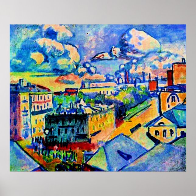 Kandinsky - Moskva, Zubovskaya Square, Studie Poster (Framsidan)