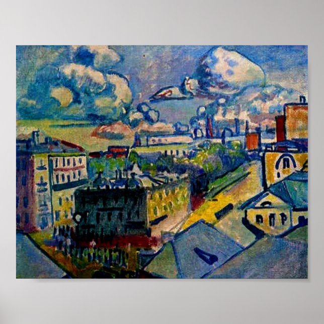 Kandinsky - Moskva, Zubovskaya Square, Studie Poster (Framsidan)