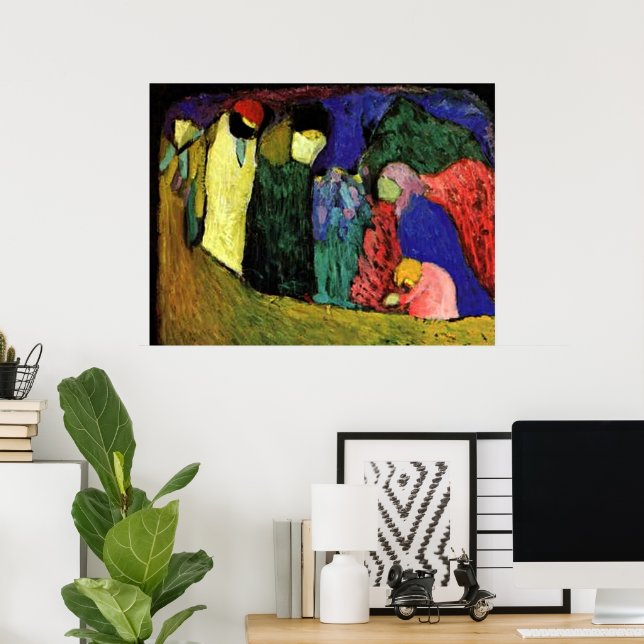 Kandinsky - Möte Poster (Hemmakontoret)