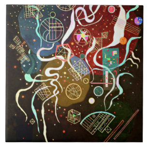 Kandinsky, Movement I, Ceramic Tile Kakelplatta